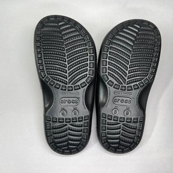 Crocs Women's Size 8 Baya Black Slide Sandals - Picture 7 of 10